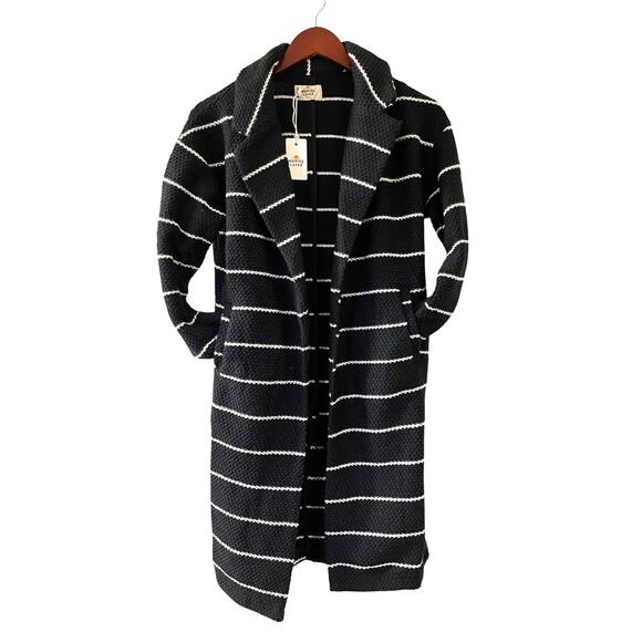 Marine Layer Jackets & Blazers - NWT Marine Layer Womens Birdseye Coat Real Black retail $148 Size Extra Small